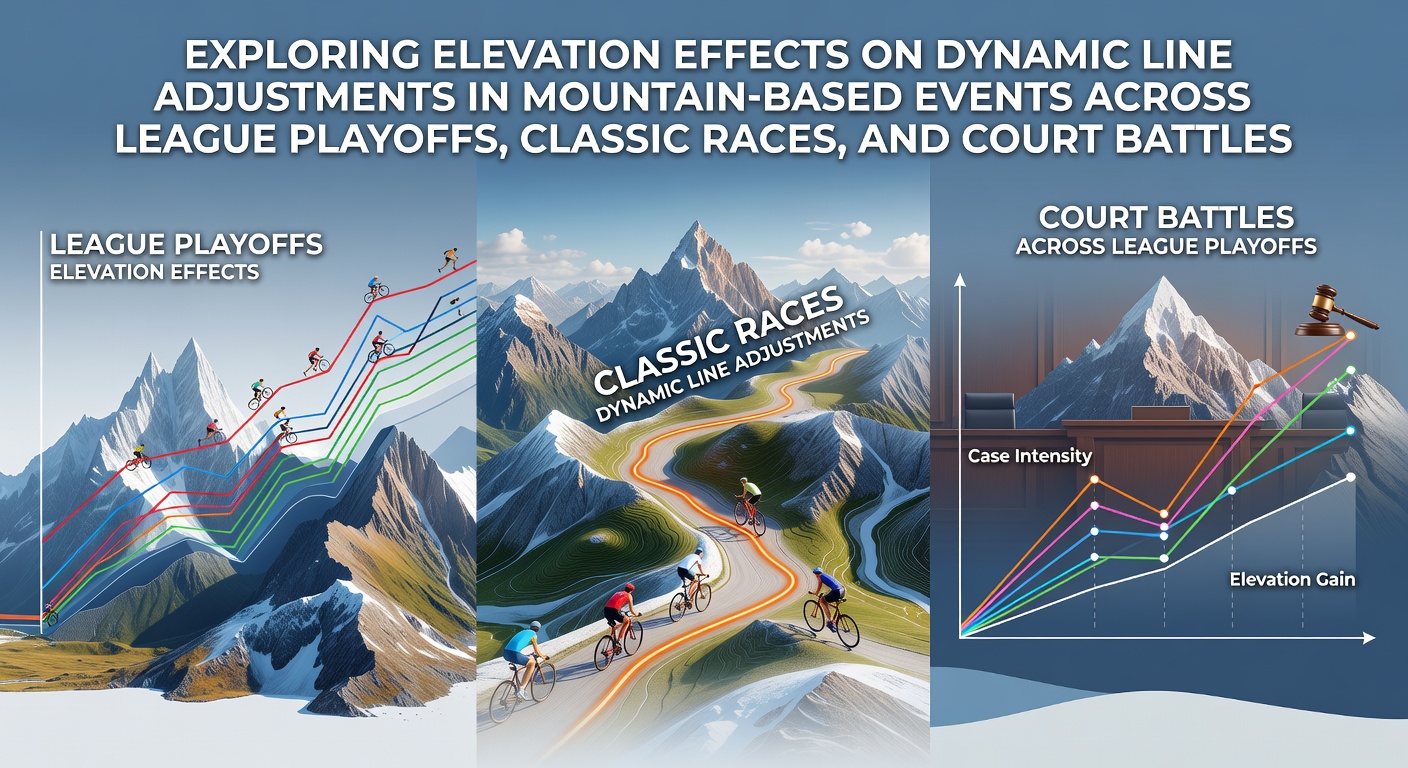 Mountain sports venue showing elevation impact on athletic performance during a high-altitude event