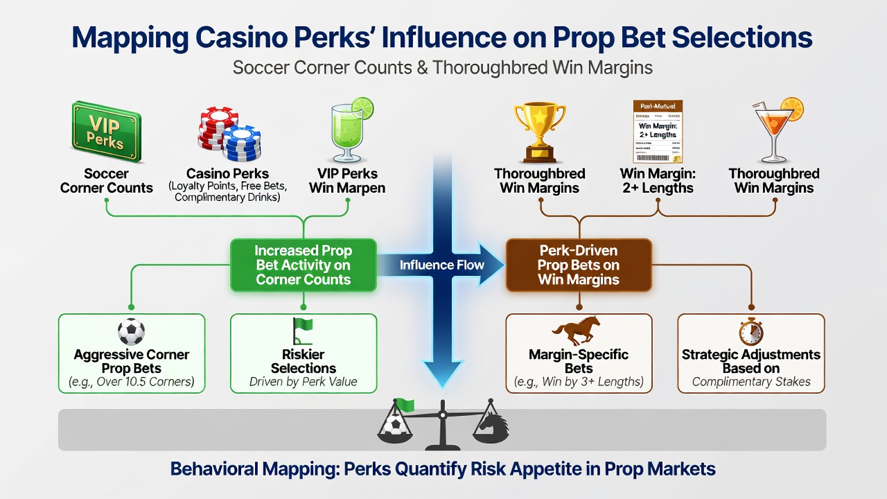 Chart showing prop bet volume changes after casino perk redemptions in 2026
