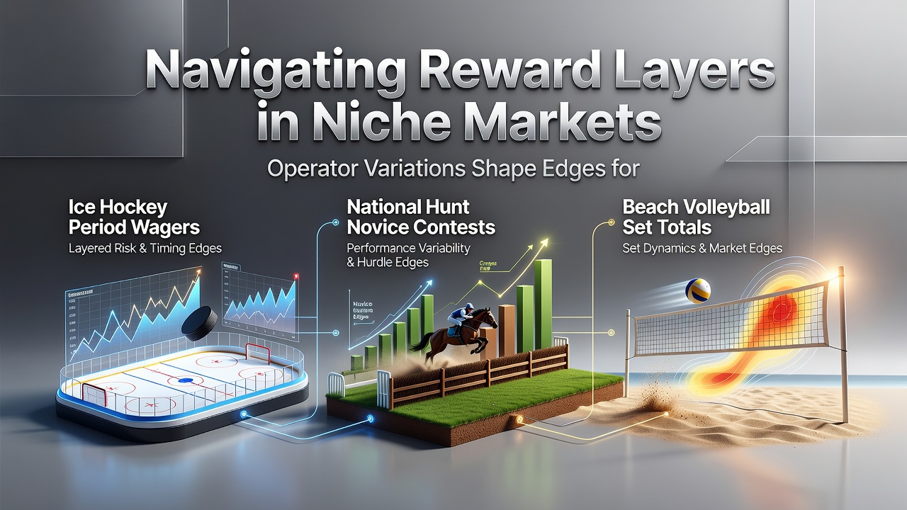 Operators display varying reward structures across ice hockey, national hunt racing, and beach volleyball markets in June 2026