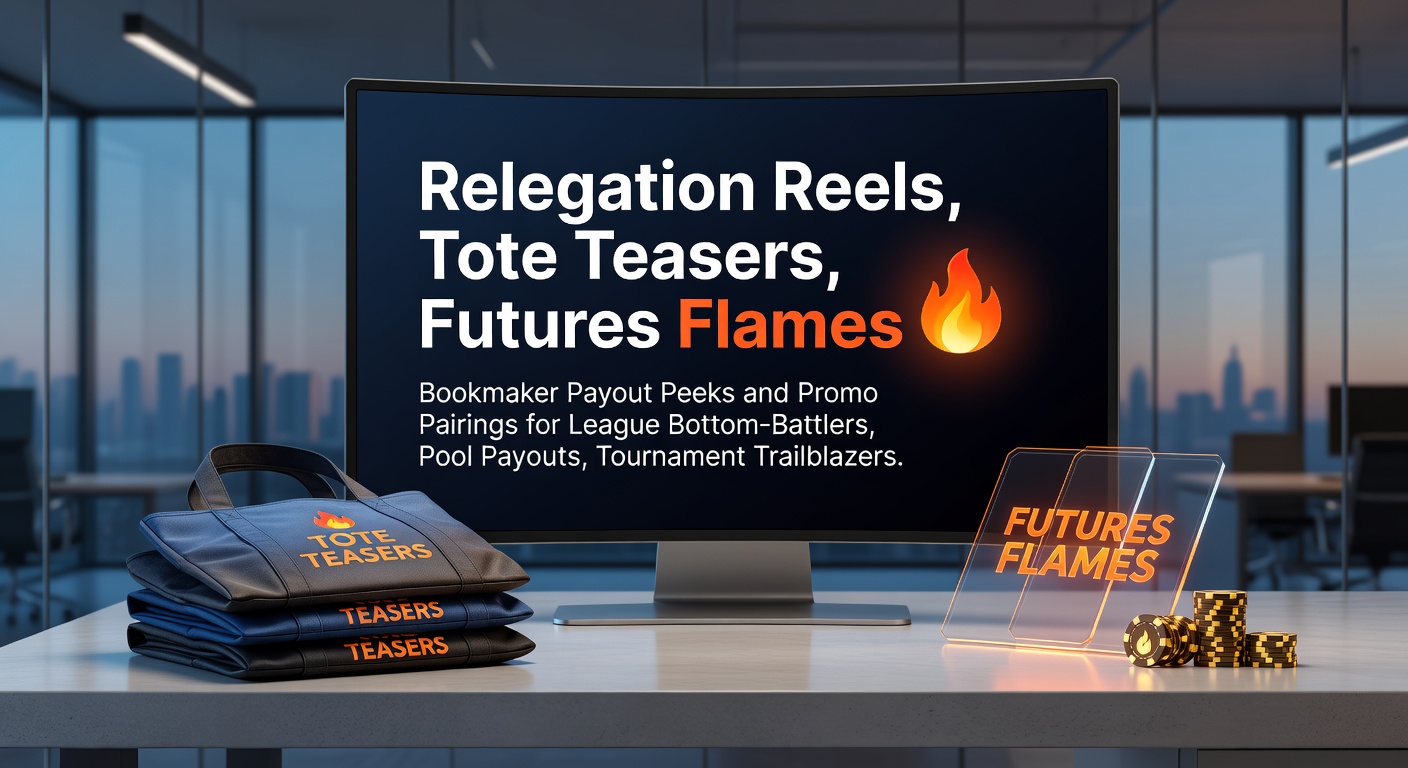 Intense relegation battle scene with league table graphics highlighting bottom teams and bookmaker odds overlays