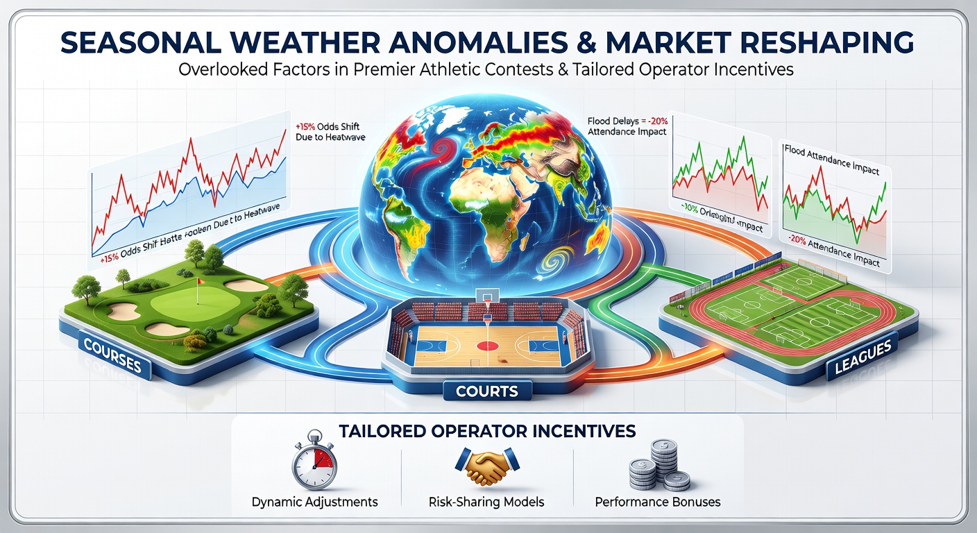 Weather anomaly effects on sports betting markets across leagues courses and courts