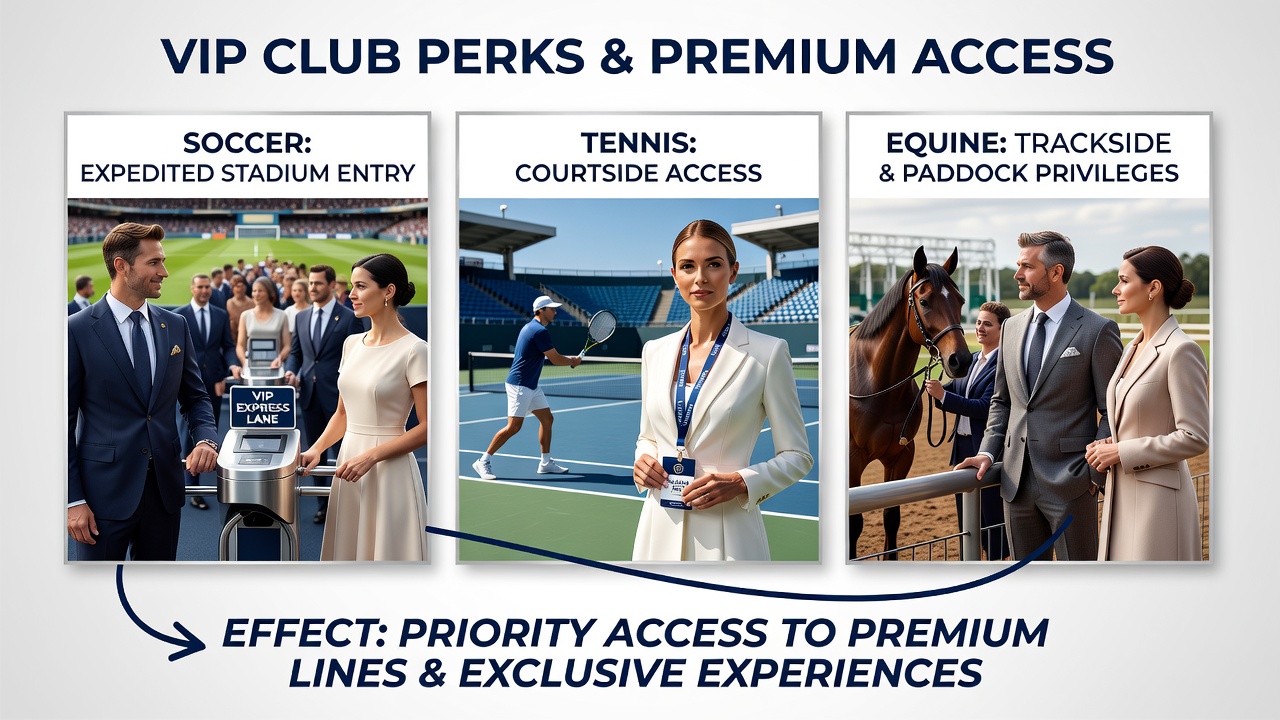 VIP members reviewing exclusive betting lines for major soccer matches at a premium sports lounge